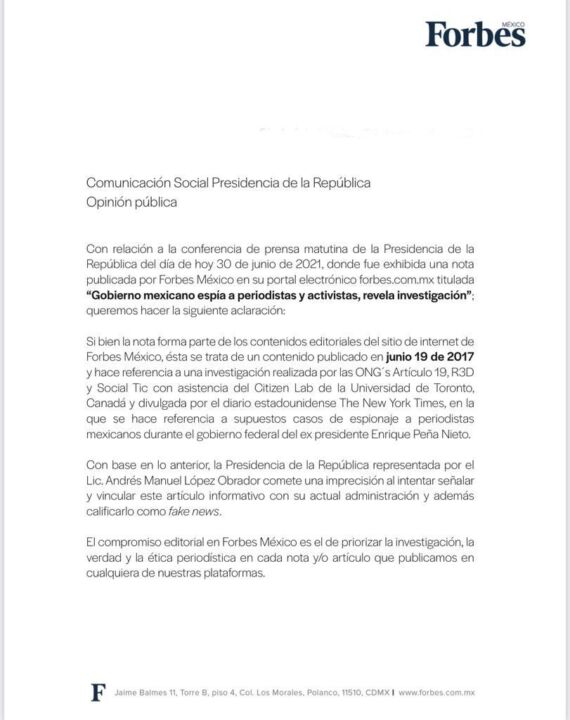 Desmiente Forbes M%C3%A9xico A AMLO Por Exhibir Nota Del 2017 3