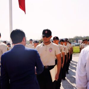 Félix Arratia inaugura siete aulas en Colegio Militarizado de Juárez