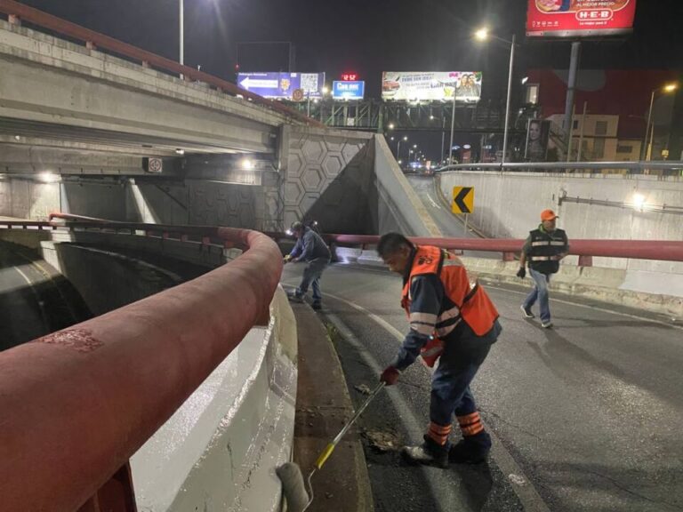 Interviene Servicios Públicos Complejo Vial Gonzalitos