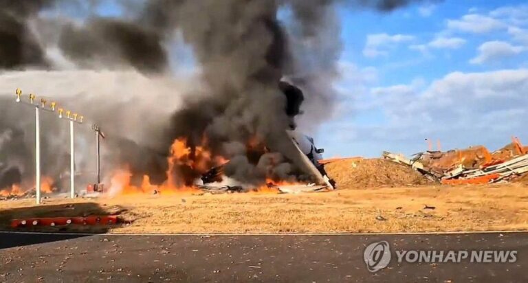 Tragedia aérea en Corea del Sur: Avión con 181 personas se estrella en Muan, dejando al menos 29 muertos