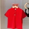 🛒Camisa polo de manga corta de unicolor cómoda para niños pequeños, adecuada para primavera y verano