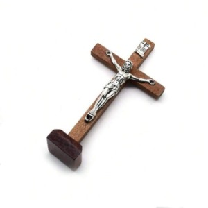 🛒1 pieza Base de cruz de madera hecha a mano, adorno de tono de madera natural, apto para la sala de estar y el hogar 100+ vendido
