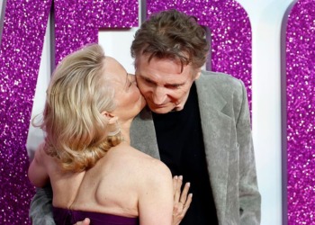 Pamela Anderson y Liam Neeson generan rumores de romance en la alfombra roja