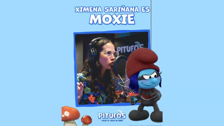Ximena Sariñana da voz al personaje Moxie en la nueva película de Los Pitufos