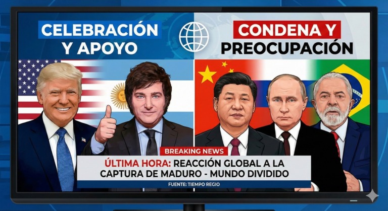 TERREMOTO GEOPOLÍTICO: MUNDO DIVIDIDO TRAS CAÍDA DE MADURO; TRUMP LANZA ADVERTENCIA A MÉXICO