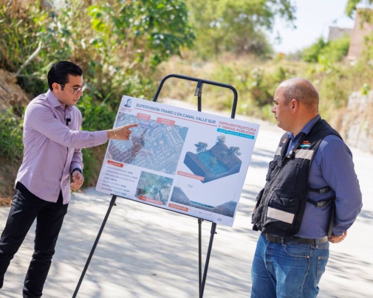 Entregan obras pluviales en Valle Sur y Valle del Virrey en Juárez