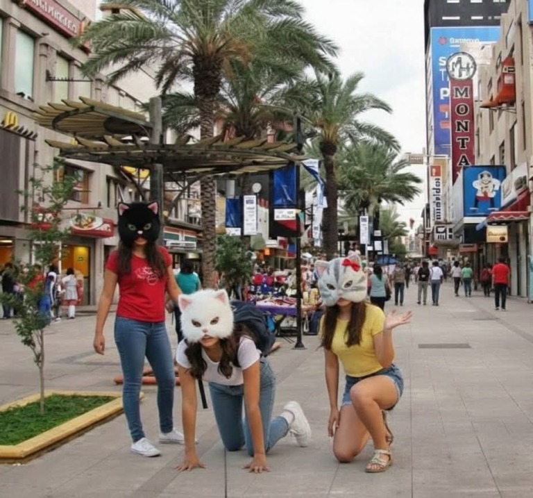 Jóvenes del movimiento Therian son captados en calles de Monterrey