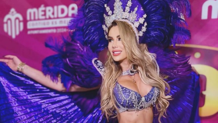 Ninel Conde sufre descarga eléctrica durante presentación en Carnaval de Mérida