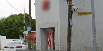 Sucursal bancaria en Juárez, Nuevo León.