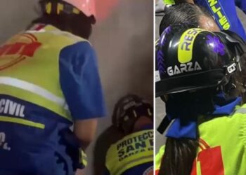 Estacionamiento donde ocurrió el accidente de la niña en Nuevo León.