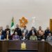 Agentes de Fuerza Civil patrullando en Linares, Nuevo León.