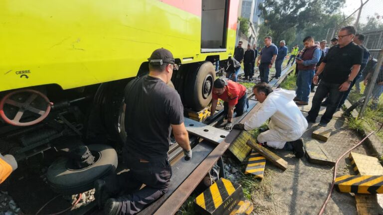 Descarrilamiento en Metro de la Ciudad de México sin heridos