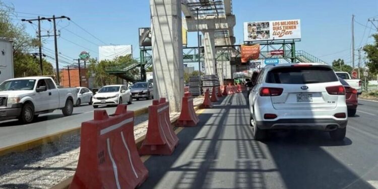 Restricciones viales por obras Metro Línea 6 en Guadalupe