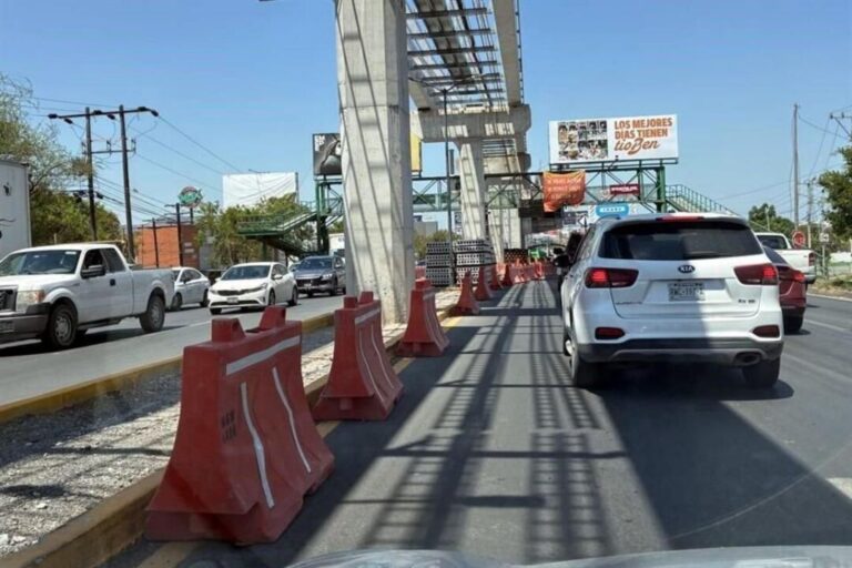 Restricciones viales por obras Metro Línea 6 en Guadalupe