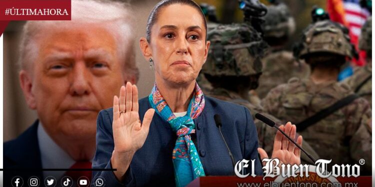 Claudia Sheinbaum durante su conferencia en Palacio Nacional