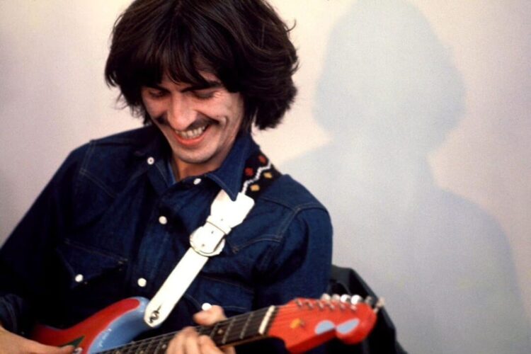 George Harrison durante una entrevista en 1969.