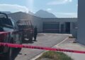 Lugar donde ocurrió el accidente en la plaza comercial de Juárez, Nuevo León