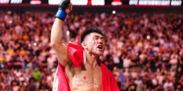 Pelea entre Song Yadong y Umar Nurmagomedov en UFC Fight Night