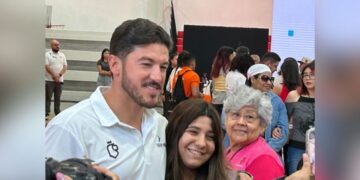 Samuel García y Claudia Sheinbaum en evento de coordinación gubernamental