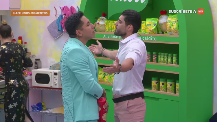 Masad Altamimi y Ese Pérez discutiendo en La Casa de los Famosos