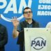 Logo del PAN y PRI en una mesa de negociaciones políticas