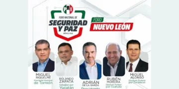 Anuncio del Foro Nacional de Seguridad y Paz en Monterrey.