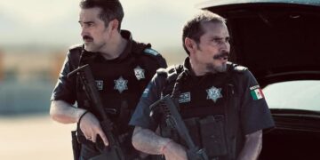 Alfonso Herrera en el set de filmación de La Captura