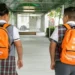 Estudiantes regresando a la escuela en Nuevo León
