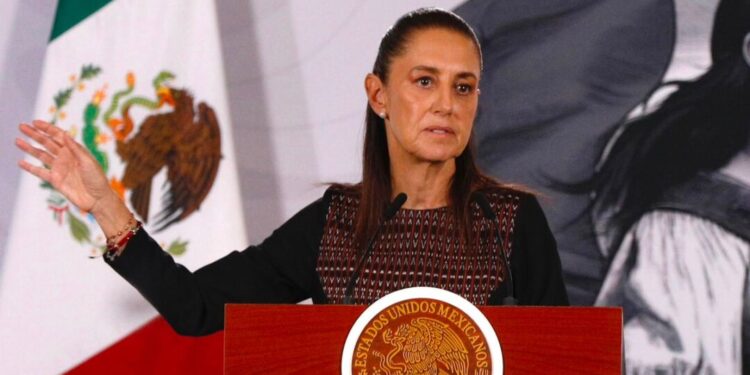 Claudia Sheinbaum Pardo en conferencia de prensa