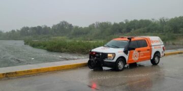 Tormenta con granizo en Cadereyta Jiménez, Nuevo León.