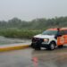 Tormenta con granizo en Cadereyta Jiménez, Nuevo León.