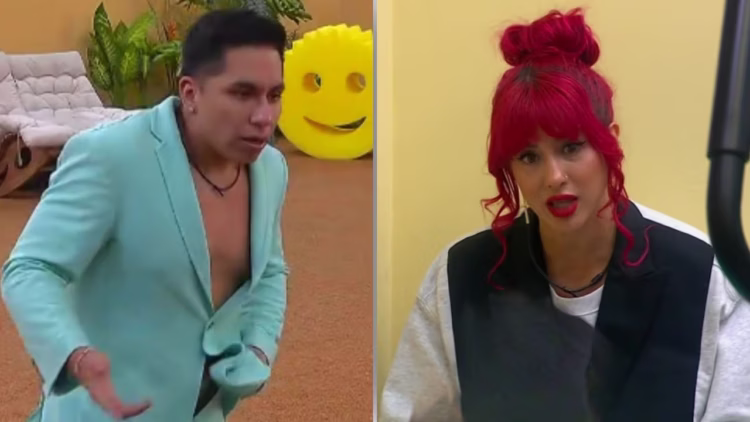 Ese Pérez y Flor Vigna durante su participación en La Casa de los Famosos