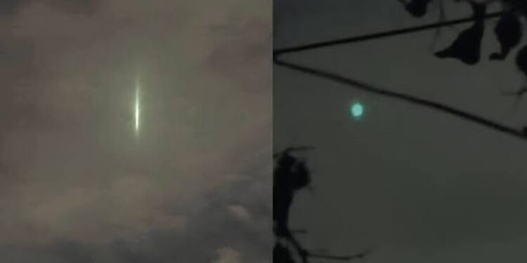 Extraña luz en el cielo de Monterrey causa sorpresa — luz cielo