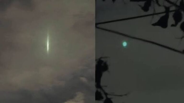 Extraña luz en el cielo de Monterrey causa sorpresa — luz cielo