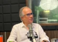 Sergio Pío Esquer Peiro durante una conferencia de prensa