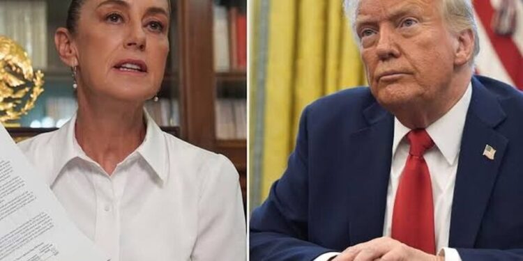 SHEINBAUM RESPONDE A TRUMP Y EXIGE CUENTAS SOBRE NARCOTRÁFICO EN EE.UU.