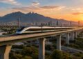TREN DEL NORTE LLEVA 10% DE AVANCE; 40 KILÓMETROS CRUZARÁN MONTERREY EN VIADUCTO