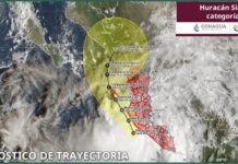 Huracán Simon sigue frente a costas del Pacífico; SMN lo ubica en categoría 2