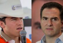 García cuestiona a Adrián de la Garza tras concluir viaducto del Metro; el alcalde responde con video de obras