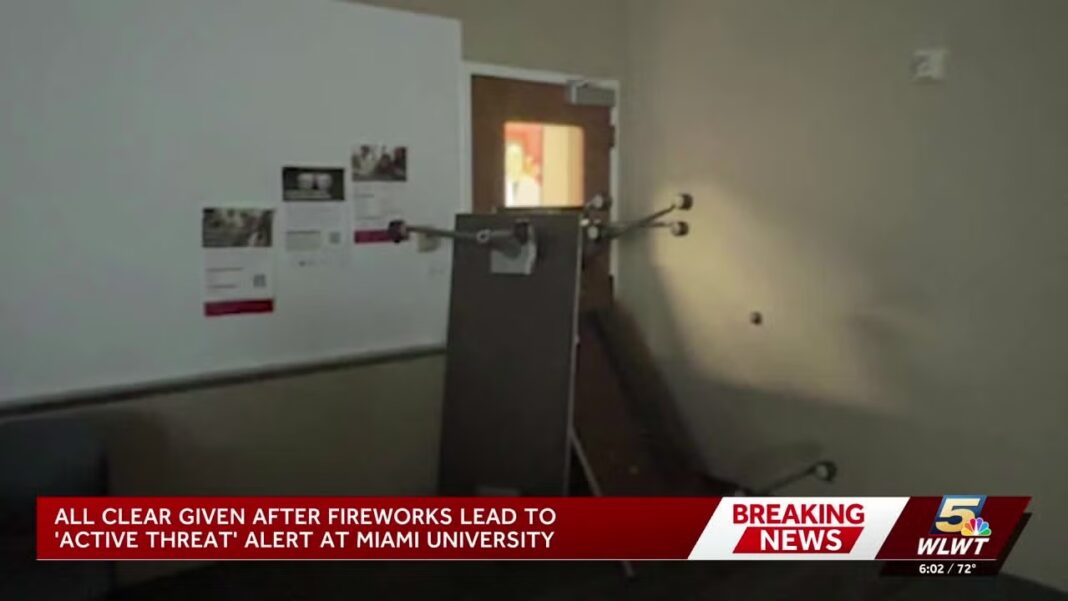 Alerta por posibles disparos en Miami University fue resultado de fuegos artificiales, dicen autoridades
